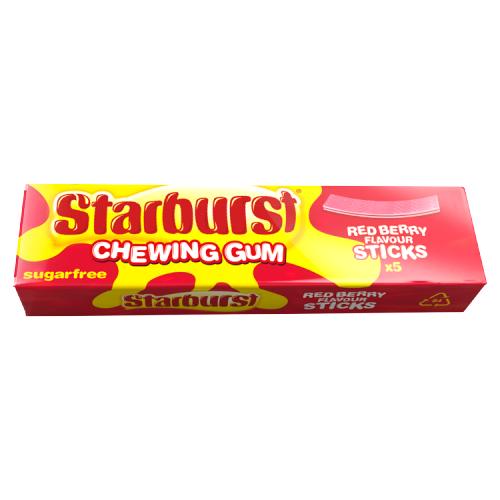STARBURST CHEWING GUM RED BERRY - 5 STICKS