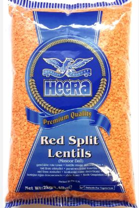 HEERA RED SPLIT LENTILS - 2KG