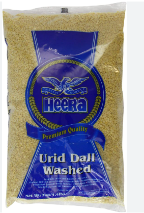 HEERA URID DALL WASHED - 2KG