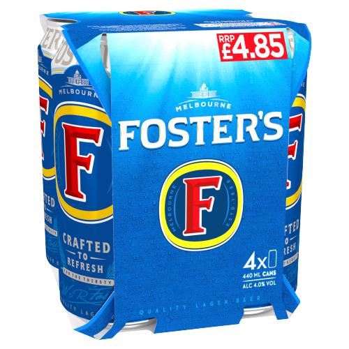 FOSTERS 4PK CAN - 440ML