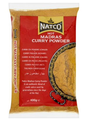 NATCO HOT MADRAS CURRY POWDER - 400G
