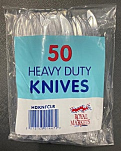 ROYAL MARKETS 50 HEAVY DUTY KNIVES - 50 PACK