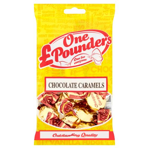 ONE POUNDERS CHOCOLATE CARAMELS - 120G