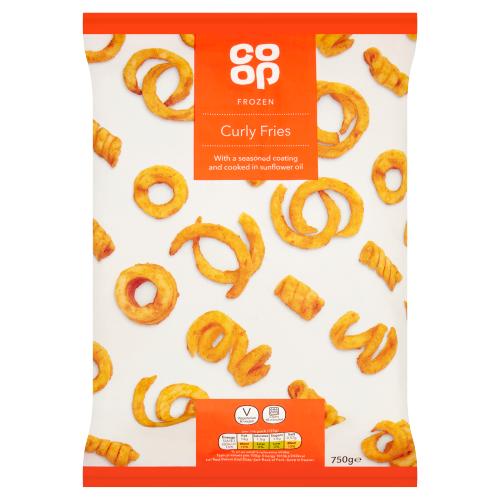 CO OP CURLY FRIES - 750G