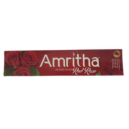 AMRITHA RED ROSE INCENSE STICK - 24 STICKS