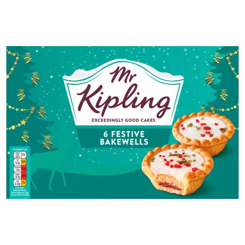 MR KIPLING FESTIVE BAKEWELLS - 6PK