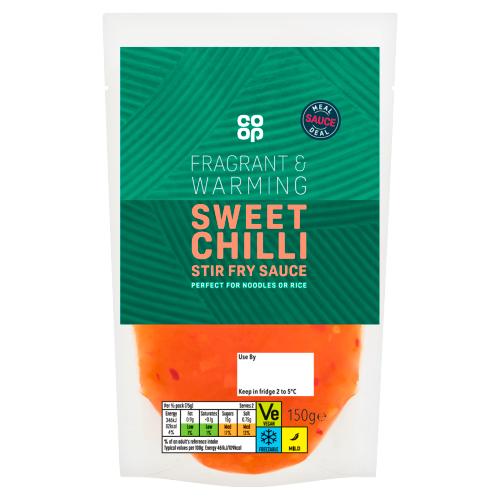 CO OP SWEET CHILLI AND GINGER STIR FRY SAUCE - 150G