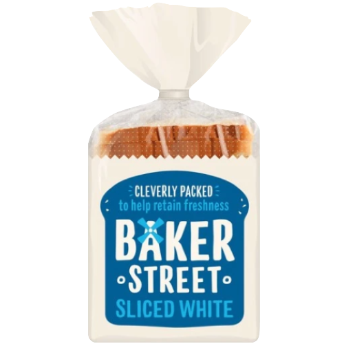 BAKER STREET SLICED WHITE BREAD - 550G