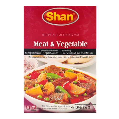 SHAN MEAT & VEGETABLE RECIPE & SEASONING MIX - 100G