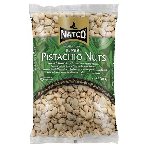 NATCO ROASTED & SALTED JUMBO PISTACHIO NUTS  -  750G
