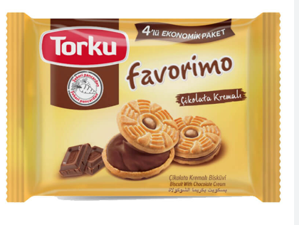TORKU CHOCOLATE SANDWICH BISCUIT ASSORTED - 244G