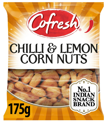 COFRESH CHILLI & LEMON CORN NUTS - 175G