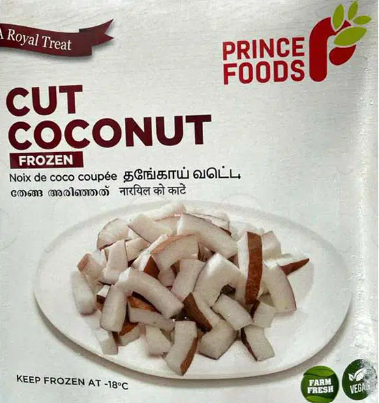 PRINCE FOODS CUT COCONUT PIECES - 454G