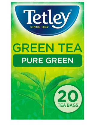 TETLEY GREEN TEABAGS 20S - 20&