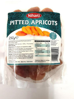 NIHARTI PITTED APRICOTS - 250G