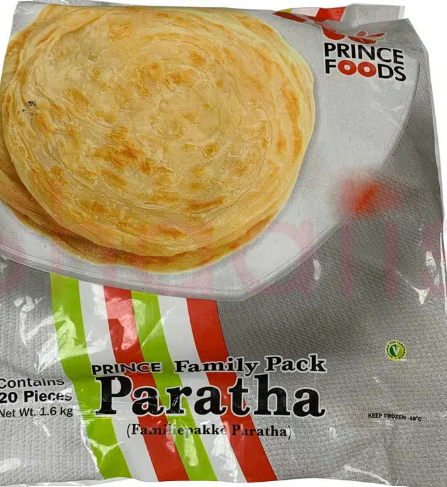 PRINCE FOODS PLAIN FAMILY PARATHA 20PCS 1.6KG