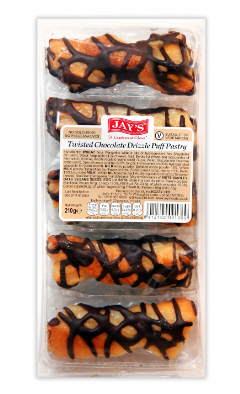 JAY’S TWISTED CHOCOLATE DRIZZLE PUFF PASTRY - 210G