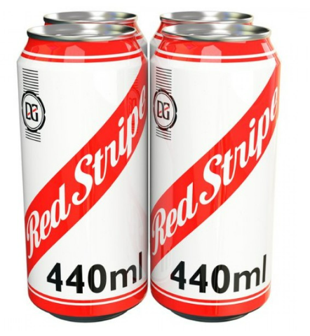 RED STRIPE 4PK CAN - 440ML