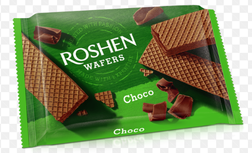 Wafers With Chocolate Flavour, Roshen 72g (SOB)