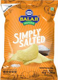 BALAJI SIMPLY SALTED CRISPS - 45G