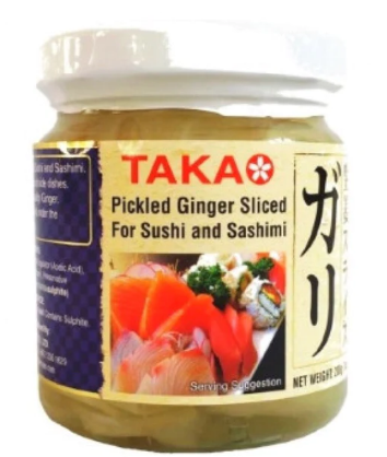 TAKAO PICKLED GINGER SLICED FOR SUSHI & SASHIMI - 200G