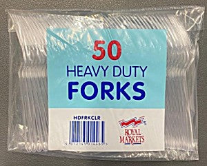ROYAL MARKETS 50 HEAVY DUTY FORKS - 50 PACK