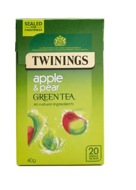 TWININGS GREEN TEA APPLE & PEAR - 20S