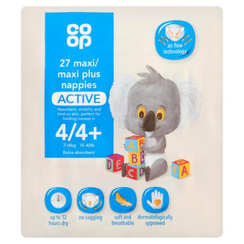 CO OP NAPPIES MAXI SIZE 4 - 27PK