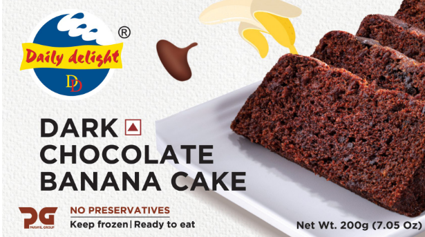 DAILY DELIGHT DARK CHOCOLATE BANANA CAKE - 200G