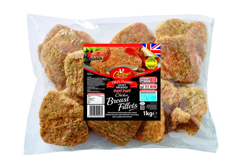 CEEKAYS HOT AND SPICY BREADED CHICKEN BREAST FILLETS - 780G