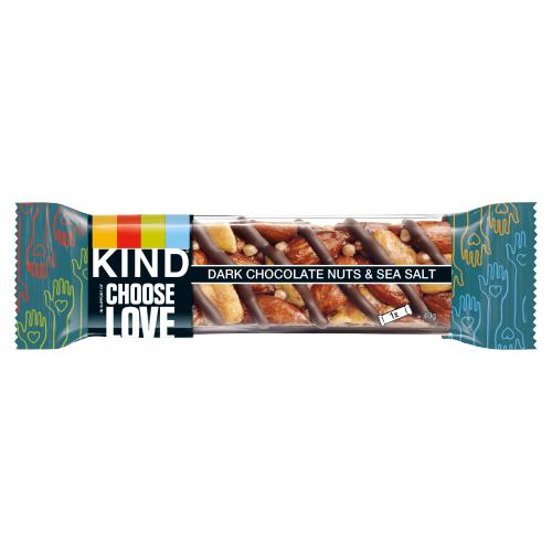 KIND DARK CHOCOLATE NUTS & SEA SALT - 40G