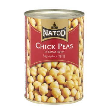 NATCO CHICK PEAS BOILED - 400G