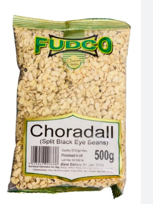 FUDCO CHORA DALL (SPLIT BLACK EYE BEANS) - 500G