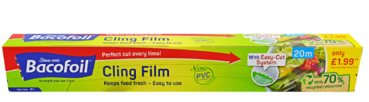 BACOFOIL CLING FILM PVC FREE - 20MTR