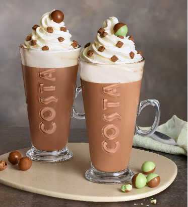 Costa Large Hot Chocolate Caramel
