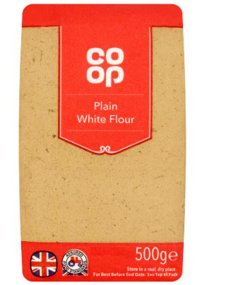 CO OP FARMS SELF RAISING WHITE FLOUR - 500G