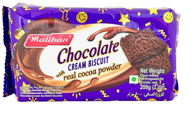 MALIBAN CHOCO CREAM COOKIES- 200G