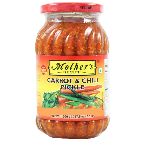 MOTHER'S RECIPE CARROT & CHILLI PICKLE - 500G