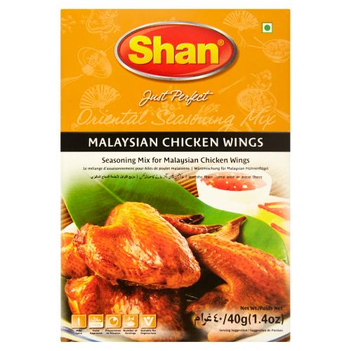 SHAN MALAYSIAN CHICKEN WINGS ORIENTAL SEASONING MIX - 40G