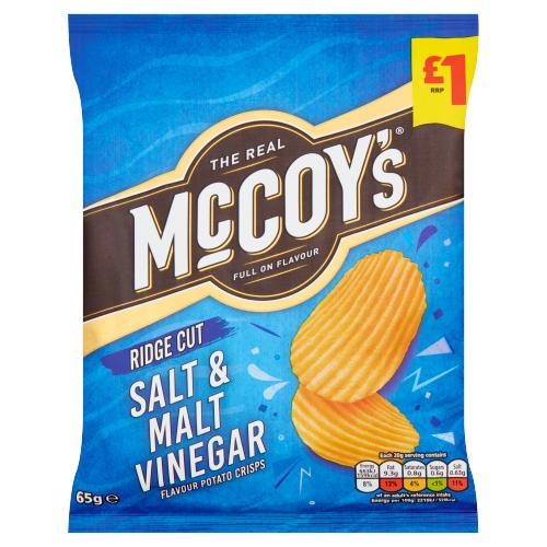 MCCOYS SALT & MALT VINEGAR - 65G