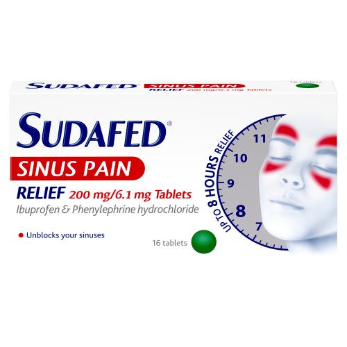 SUDAFED GSL SINUS PAIN RELIEF - 16PK