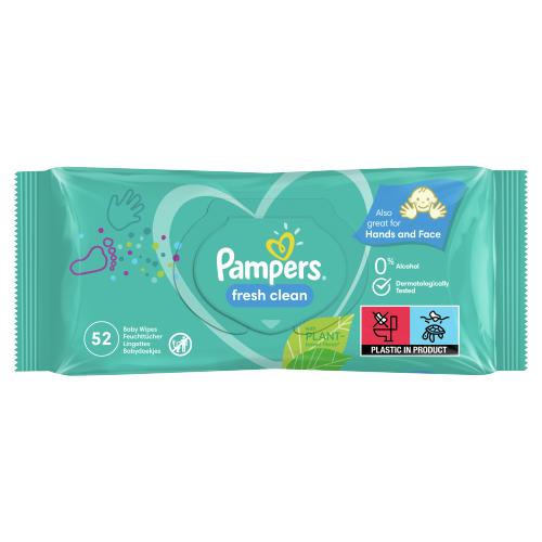 PAMPERS SCENTED BABY WIPES - 52PK