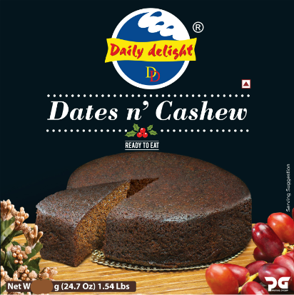 DAILY DELIGHT DATES AND CASHEW CAKE - 300G