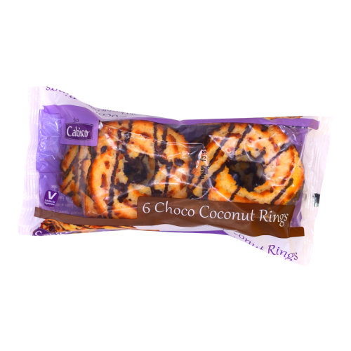 CABICO 6 CHOCOLATE COCONUT RINGS - 200G