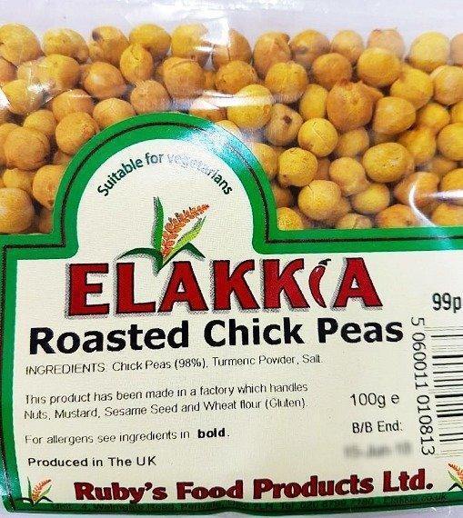 ELAKKIA ROASTED CHICK PEAS - 100G