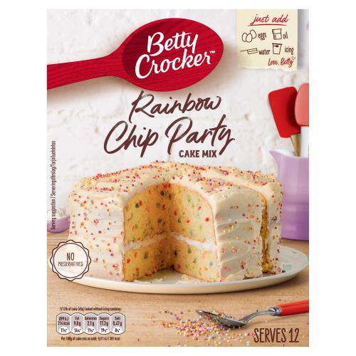 BETTY C PARTY RAINBOW CHIP CAKE MIX - 425G