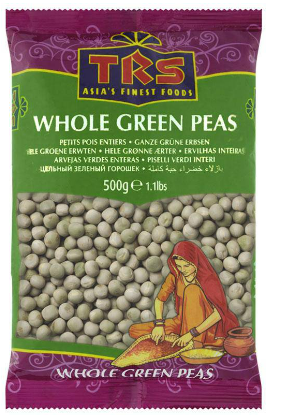 TRS WHOLE GREEN PEAS - 500GM