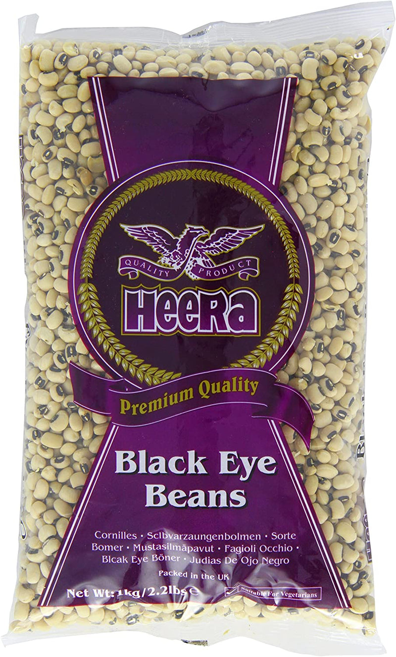 HEERA BLACK EYE BEANS - 1KG
