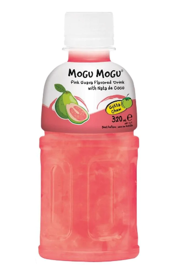 MOGU MOGU PINK GUAVA FLAVORED DRINK - 320ML
