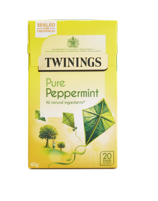 TWININGS PURE PEPPERMINT TEA - 40G